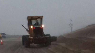 Temporal: El viento llev� los m�danos hasta la Ruta 11
