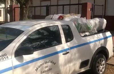 Se trasladaron botellas de pl�stico desde Polvaredas a CE.T.I.DI.M