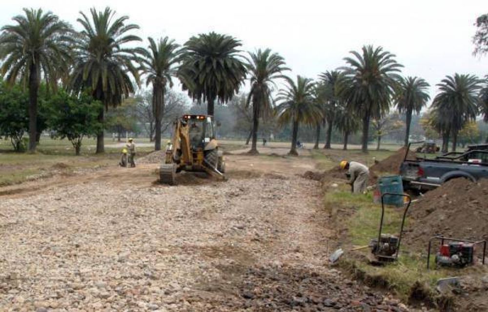 Avanzan las obras del nuevo acceso al Parque 9 de Julio