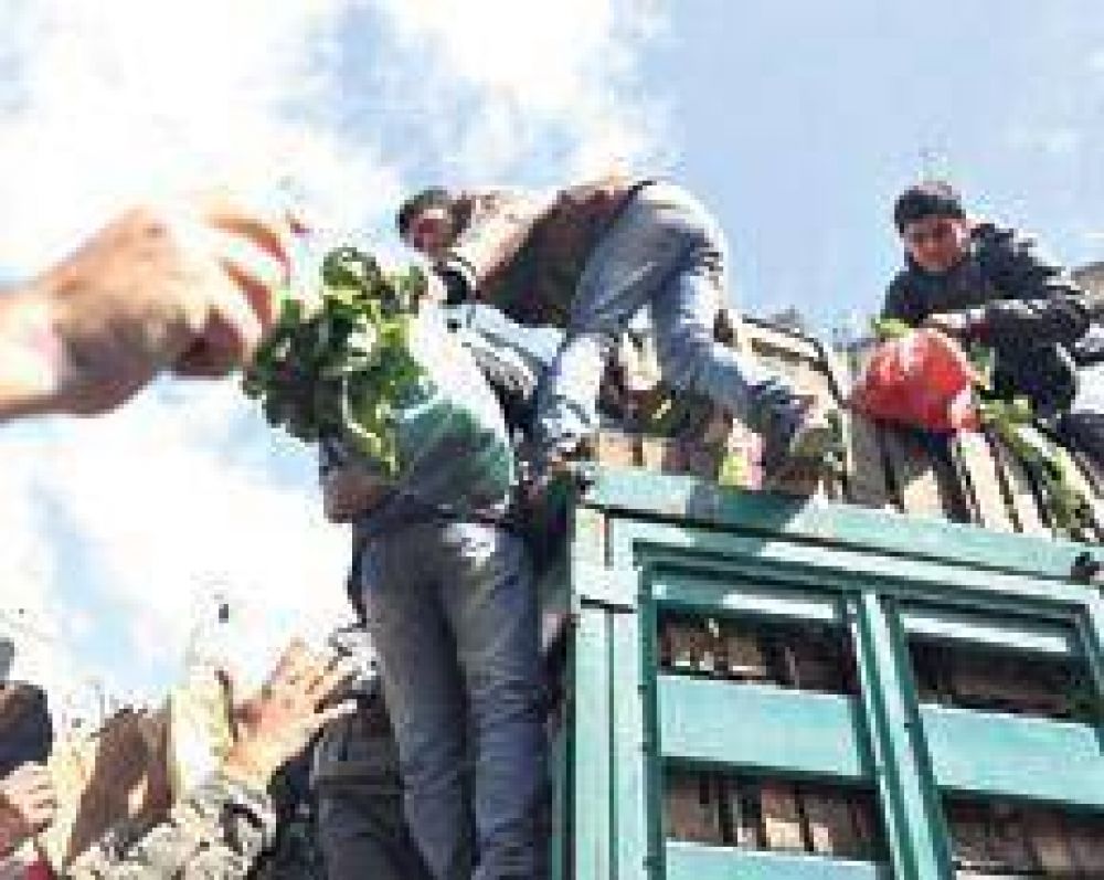 Un verdurazo en Plaza de Mayo no es pura verdura
