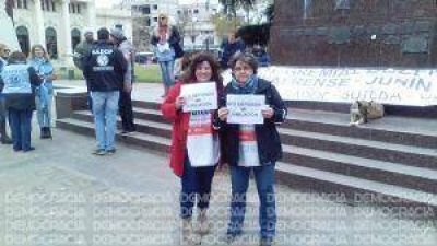 Docentes de Jun�n se unieron a la jornada de lucha del Frente Gremial