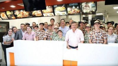 Peppo destac� la inauguraci�n de McDonalds �como fomento a la econom�a local�