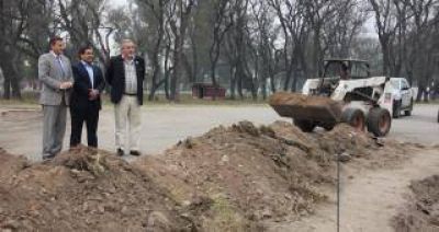 Avanzan las obras del nuevo acceso al Parque 9 de Julio