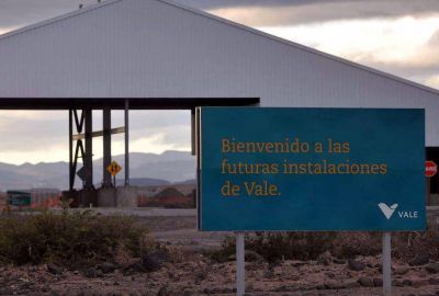 Vale arma una licitaci�n para vender su proyecto minero en Mendoza