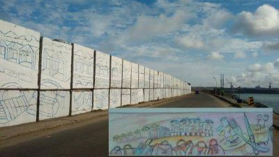 Todos a participar del gran mural de la Escollera Sur