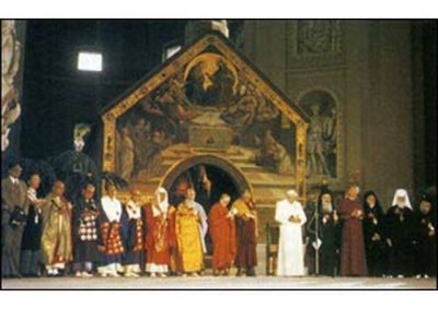El Esp�ritu de As�s: Juan Pablo II con los representantes religiosos del mundo