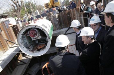 Comenzaron a construir el colector que permitir� extender las cloacas