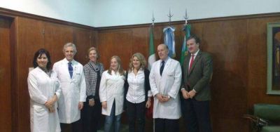 Lord�n visit� el Hospital Italiano de La Plata