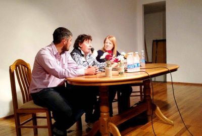 Pablo Micheli y Margarita Stolbizer dieron una charla para j�venes en Trenque Lauquen
