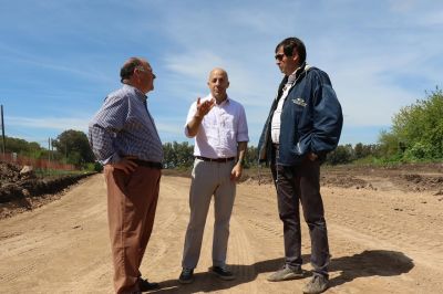 Ducot� y S�nchez, presentes en el inicio de obras en la ruta 6
