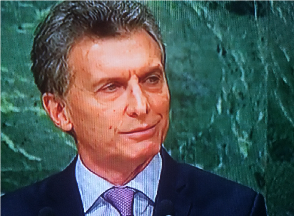 Atentados/Argentina. Macri en la ONU: �Esperamos una mayor cooperaci�n internacional para su esclarecimiento�