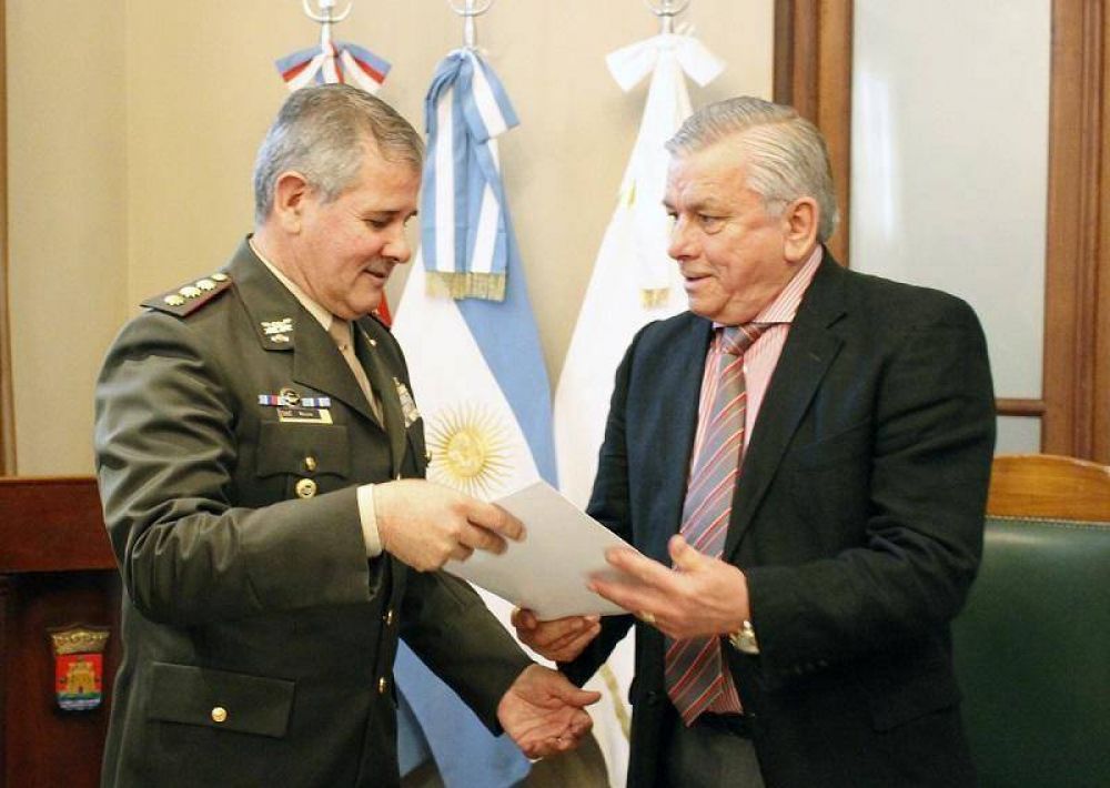 El intendente Infante recibi la visita de autoridades de Gendarmera Nacional
