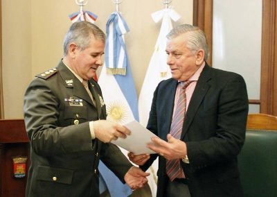 El intendente Infante recibi� la visita de autoridades de Gendarmer�a Nacional