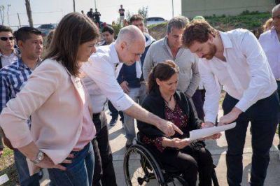 Larreta junto a Michetti en la Villa 20