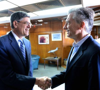 Mauricio Macri recibi� al secretario del Tesoro de los Estados Unidos
