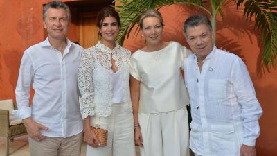 Mauricio Macri particip� de la ceremonia en Colombia