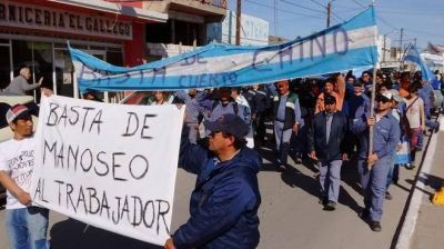 Los mineros se hicieron o�r por las calles de Sierra Grande
