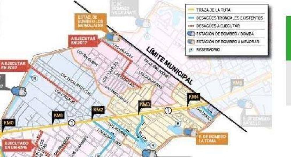 C�mo avanzan las obras para mitigar el riesgo h�drico