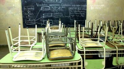 La adhesi�n local al paro docente rond� el 50 por ciento