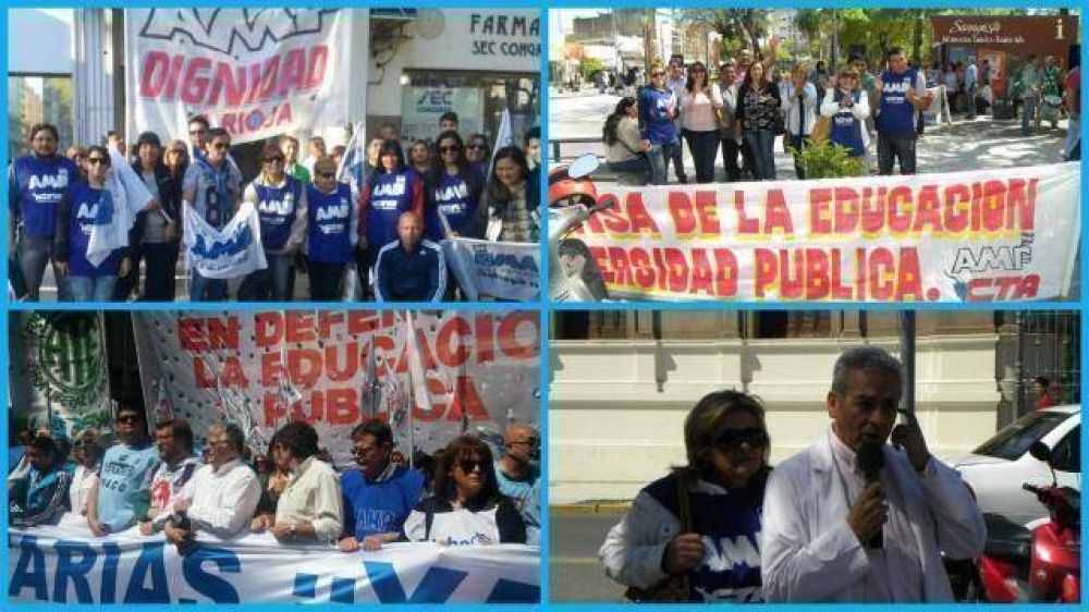 Cruces gobierno - gremios por el impacto del paro docente