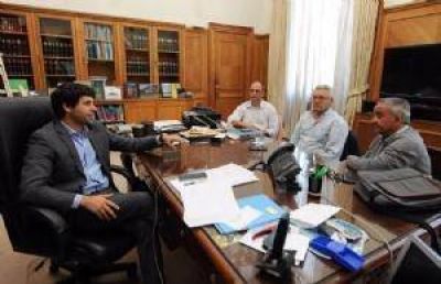 Garc�a De Luca recibi� al secretario de Obras P�blicas Eduardo Alonso