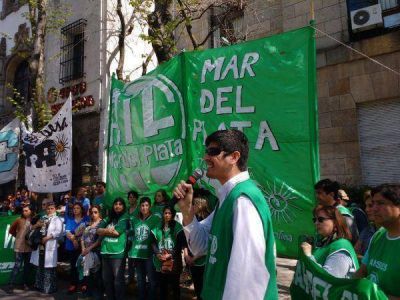 En Mar del Plata fue contundente el paro de empleados del estado