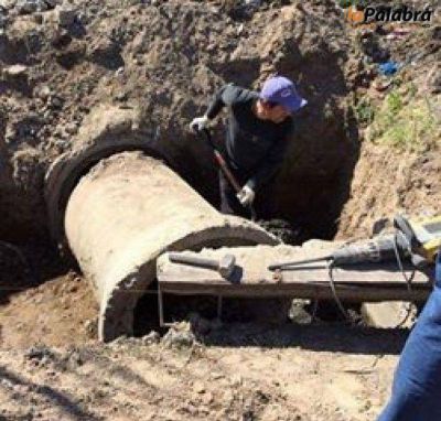 Inici� la obra de desag�es pluviales en Villalonga