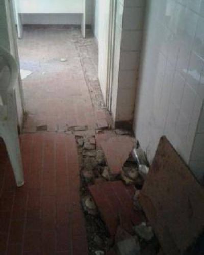El hospital de Lavalle, con serio deterioro edilicio
