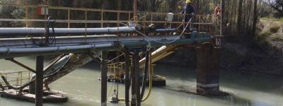 Menos agua en el r�o Chubut para el verano