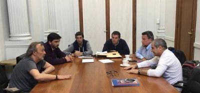 Galli se reuni� con funcionarios de Deportes de la Naci�n