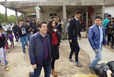 Nardini inaugur� el segundo tramo de una obra en Pablo Nogu�s
