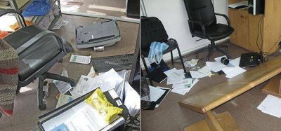 Destrozos y acusaciones cruzadas en Avellaneda