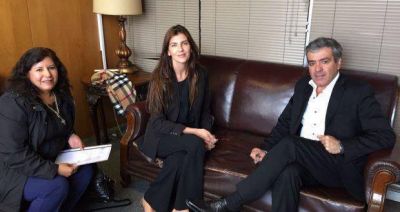 Bettina se entrevist� con Cano y el ministro Bergman por proyectos claves para el Valle de Lerma