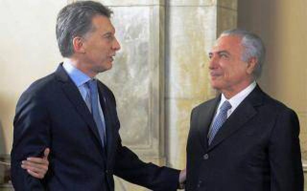 Macri recibe a Temer en Olivos con el objetivo de una nueva agenda