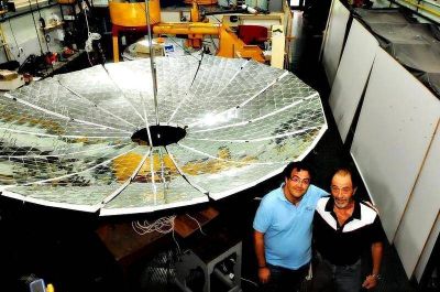 La UNLP prob� con �xito el concentrador solar capaz de abastecer de energ�a a pueblos rurales