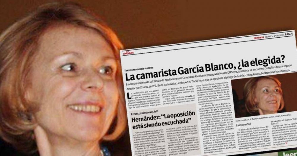 Mercedes Garca Blanco, la elegida de Das Neves para el Superior Tribunal