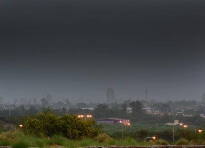 Despu�s de casi 100 d�as de sequ�a, la lluvia trajo alivio a la ciudad