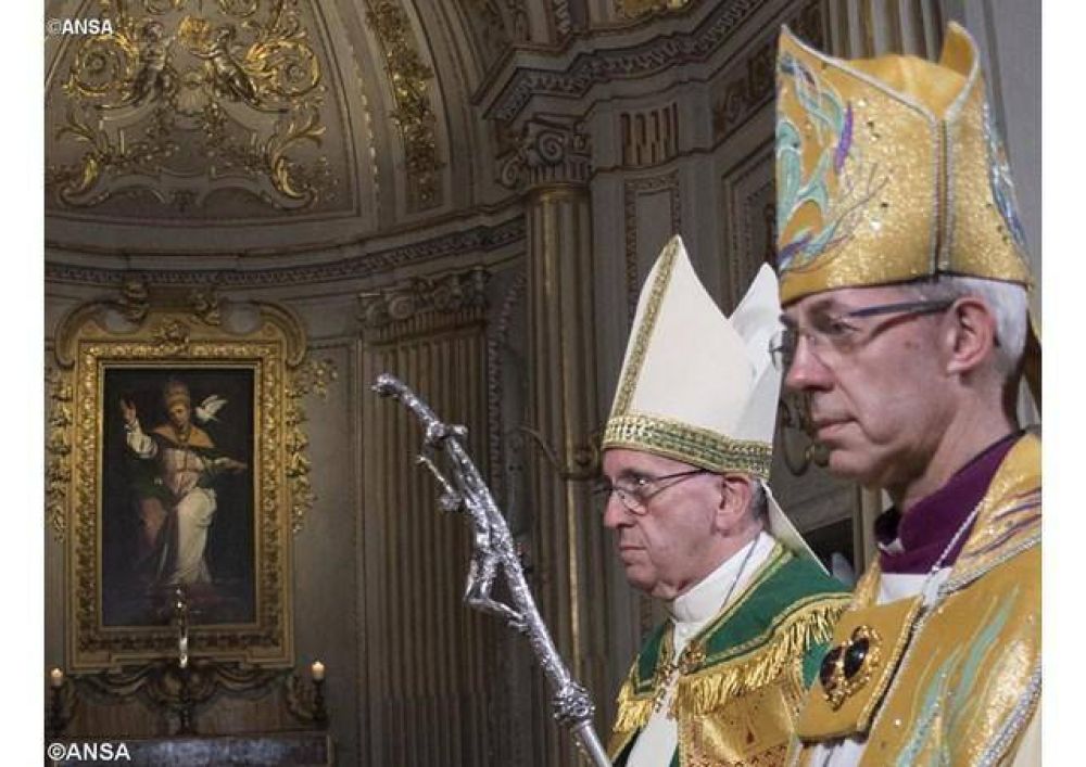 Vsperas en Roma celebradas por el Papa y el Primado anglicano