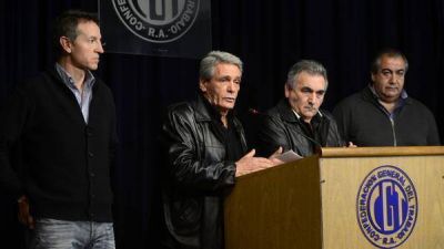 Por la fecha del paro, crece la tensi�n interna en la CGT