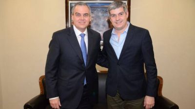 Marcos Pe�a visit� Canal 7 y se reuni� con el Lic. Gustavo Ick