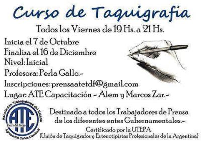 Capacitaci�n en Taquigraf�a