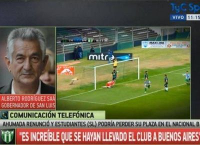Alberto Rodr�guez Sa�: �Vamos a regularizar la situaci�n para que le vaya muy bien a Estudiantes�