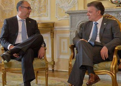 Nobel/Santos. Embajador de Israel en Colombia: �Es una muy buena noticia, que recibimos con satisfacci�n y esperanza�