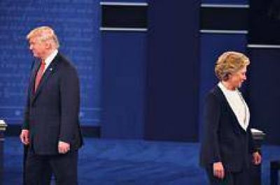 Trump y Clinton en el segundo round