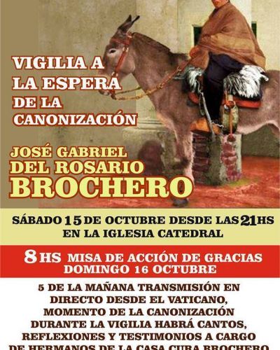 Habr� vigilia en Mar del Plata por la canonizaci�n del cura Brochero