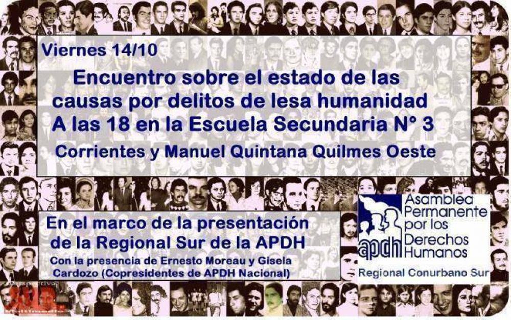 El kirchnerismo reflota la APDH Conurbano Sur