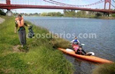 Sacaron residuos del r�o