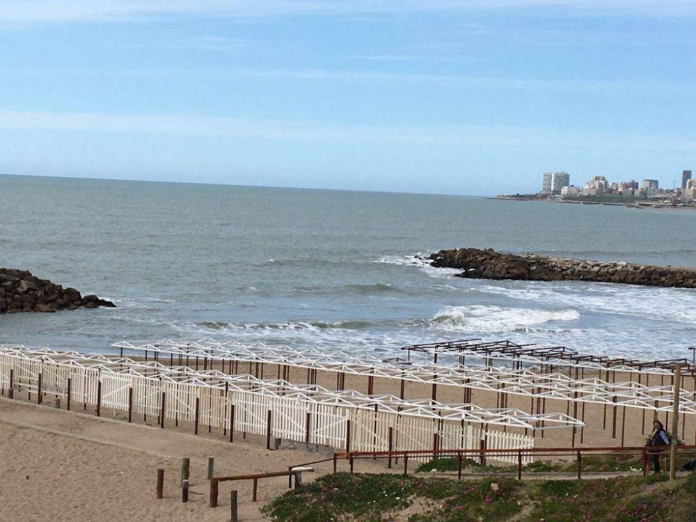 Comenz� el armado de carpas de cara a la temporada de verano