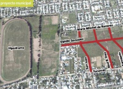 Empieza la obra que extender calles en el norte de la ciudad de San Luis