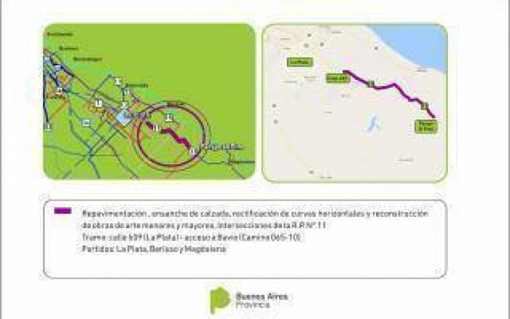 Provincia licit� repavimentaci�n de tramos en rutas 11; 61; 65 y 70